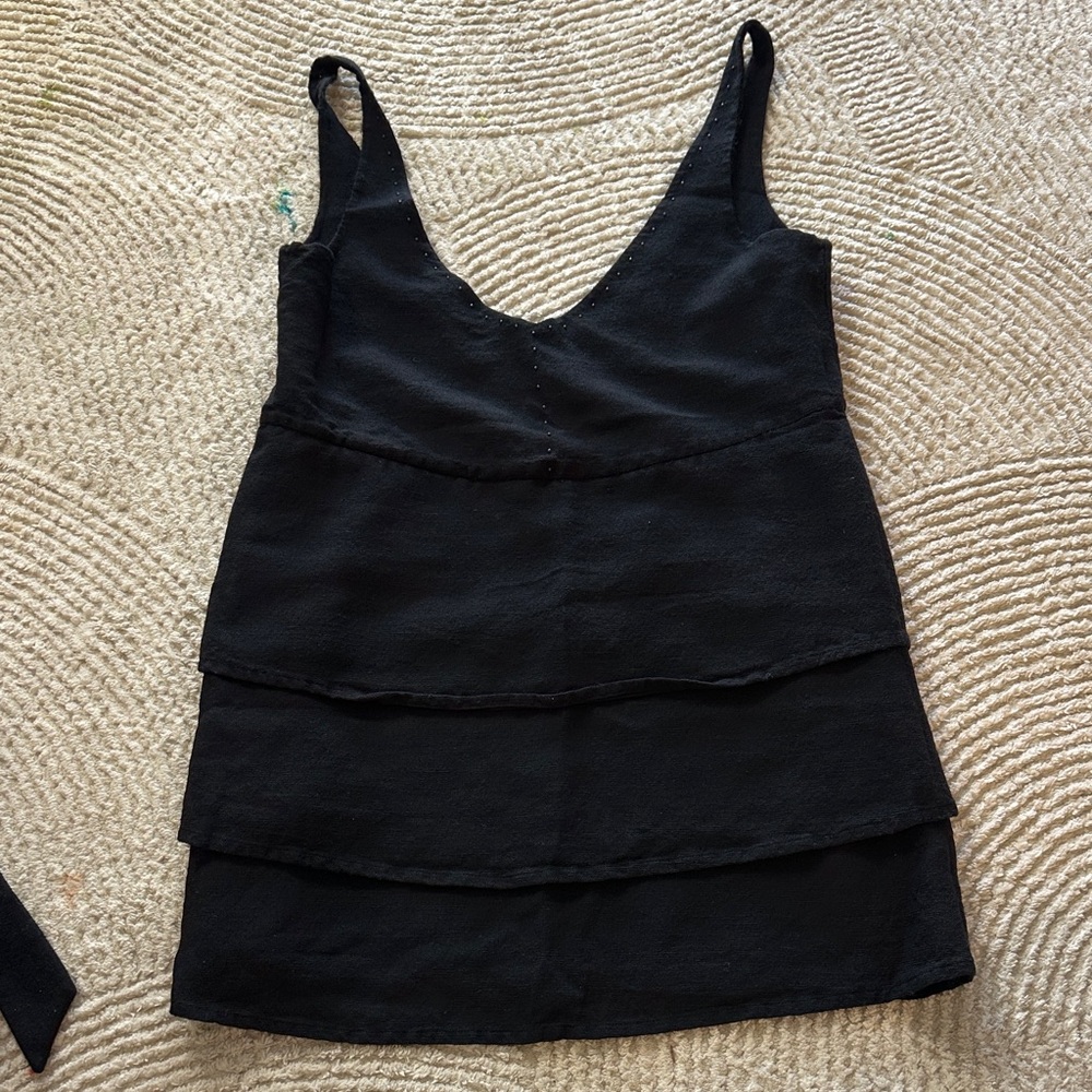 Black Tiered Camisole Top - Unbranded